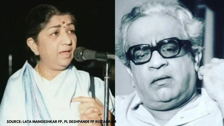 Lata Mangeshkar remembers P.L Deshpande on his 101 birth anniversary, shares rare picture Lata Mangeshkar