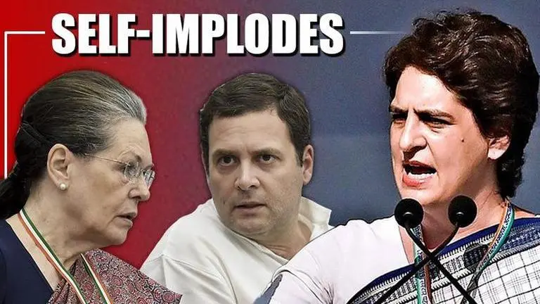 Congress - after a lot of infighting, has begun to self-implode Congress