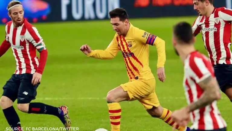 Messi overjoyed with Pedri's assist during Barca's narrow win against Athletic: WATCH Messi
