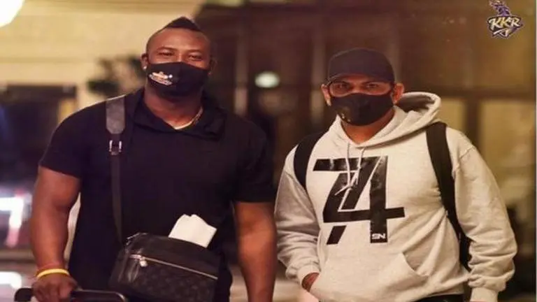 IPL 2020: WI megastars Andre Russell & Sunil Narine arrive in Abu Dhabi to join KKR squad IPL 13