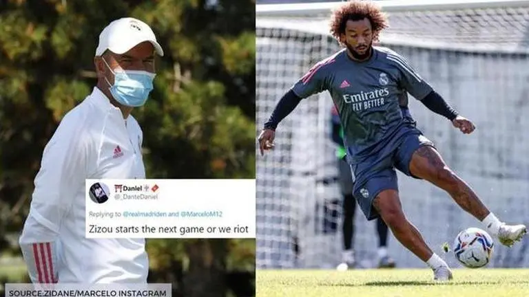 Zidane flaunts skills with Marcelo in Real Madrid training, fans want him in starting XI zinedine zidane