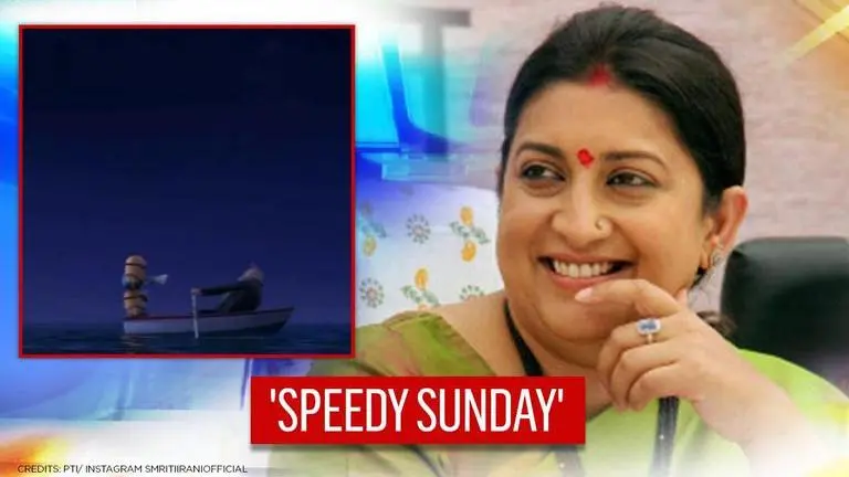 'Janhit me Jaari': Smriti Irani shares 'Minions' video with a message about next Sunday Smriti Irani