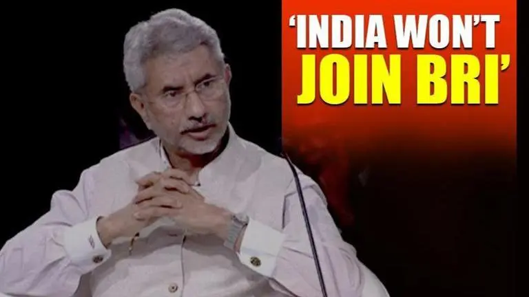 Jaishankar: 'India won't join BRI, its concept doesn't apply to us' Jaishankar
