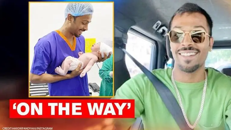 Hardik Pandya on to 'diaper duties' as star all-rounder begins innings as father Hardik