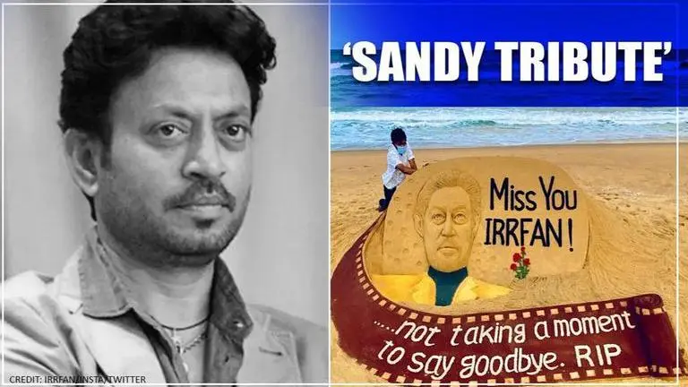 'Not taking a moment to say goodbye': Sudarsan Pattnaik gives Irrfan Khan a Sandy Tribute Sand artist