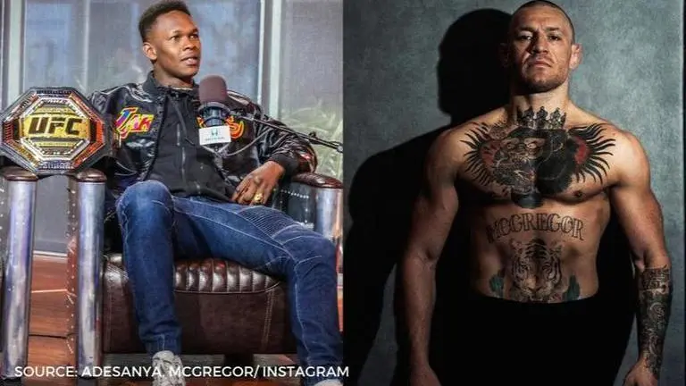 Israel Adesanya slams Conor McGregor for saying he has most knockdowns in UFC title fight israel adesanya