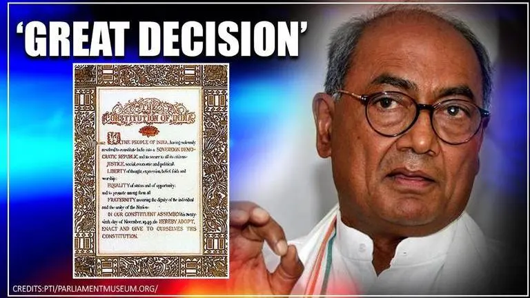 Great decision by Maha govt: Digvijaya Singh on mandating preamble reciting in schools Digvijaya singh