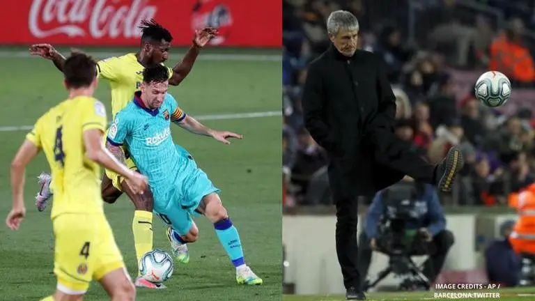 Lionel Messi and Setien involved in awkward exchange despite Barcelona's 4-1 away win lionel messi