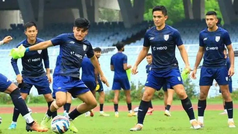 Sunil Chhetri-led India set to take on Lebanon at Intercontinental Cup final Indian Football Team