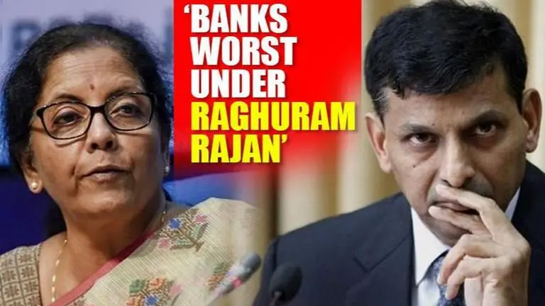 Finance Minister Sitharaman says bad loans soared under Raghuram Rajan Finance