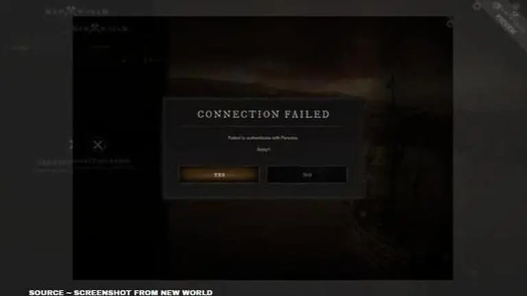 Amazon's New World shows 'failed to authenticate with Persona'; Here's a potential fix new world