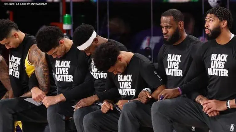 Lakers, Clippers kneel during national anthem ahead of their first clash at NBA bubble lakers and clippers
