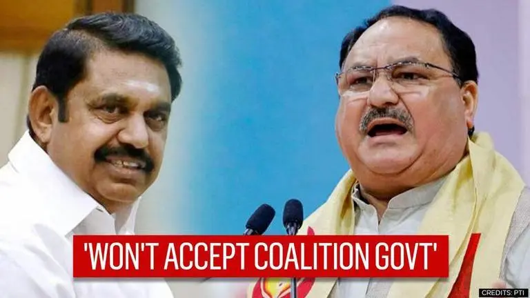 Tamil Nadu CM EPS says 'People won't accept coalition govt'; hints at breakaway from BJP Tamil Nadu