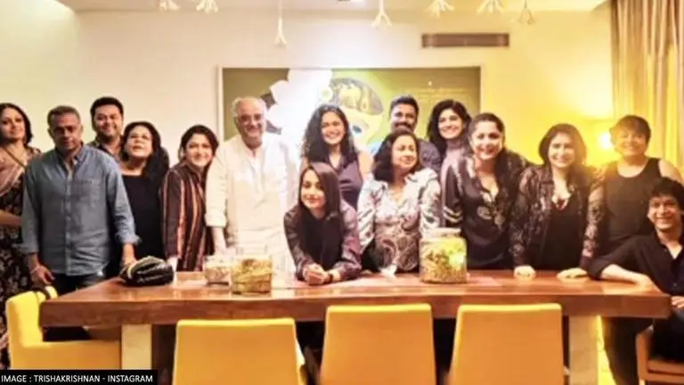 Ahead of 'Valimai' release, Boney Kapoor joins Trisha, Gautham Menon & others for dinner valimai