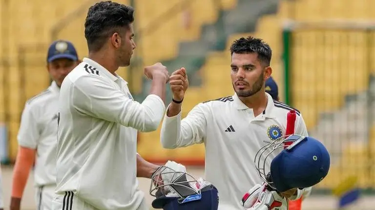 Duleep Trophy: Nishant Sindhu, Harshit Rana centuries, bowlers give advantage to North Zone Duleep Trophy: Nishant Sindhu, Harshit Rana centuries, bowlers give advantage to North Zone