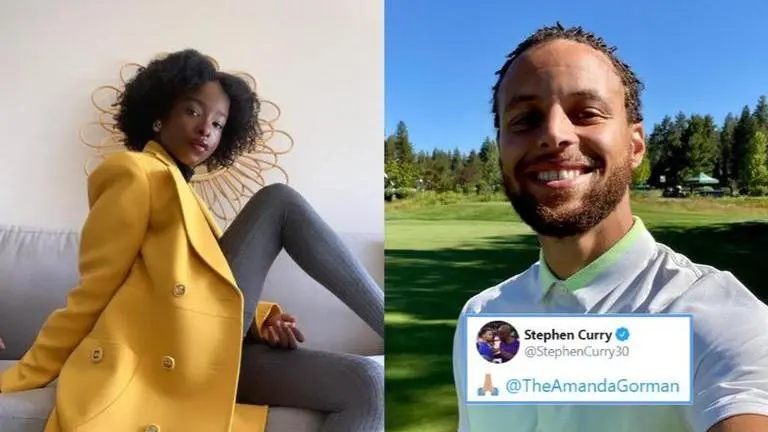 Steph Curry pays tribute to Inauguration Day poet and activist Amanda Gorman, fans react steph curry