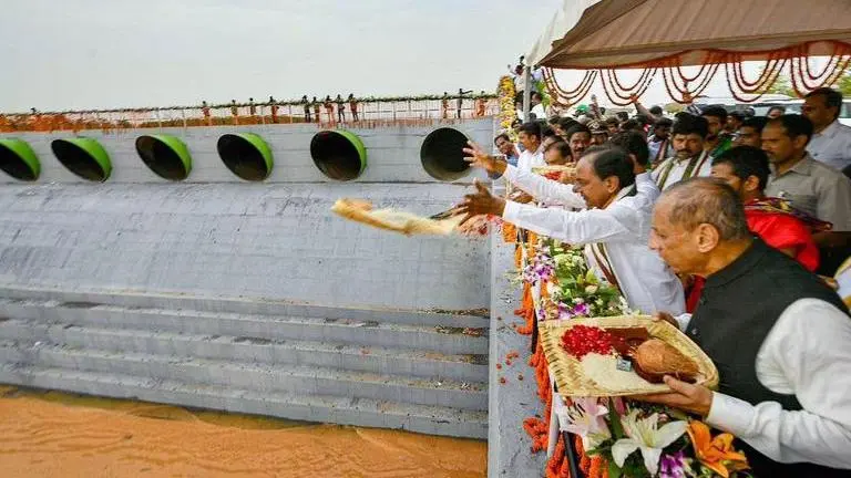 Mallanna Sagar: CM KCR inaugurates India's 'biggest artificial reservoir' in Telangana Mallanna Sagar