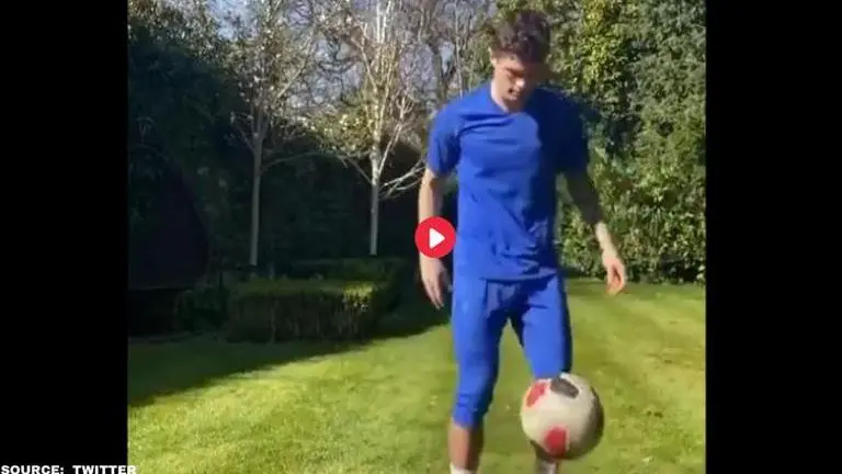 Chelsea winger Christian Pulisic shows off skills during coronavirus lockdown Chelsea