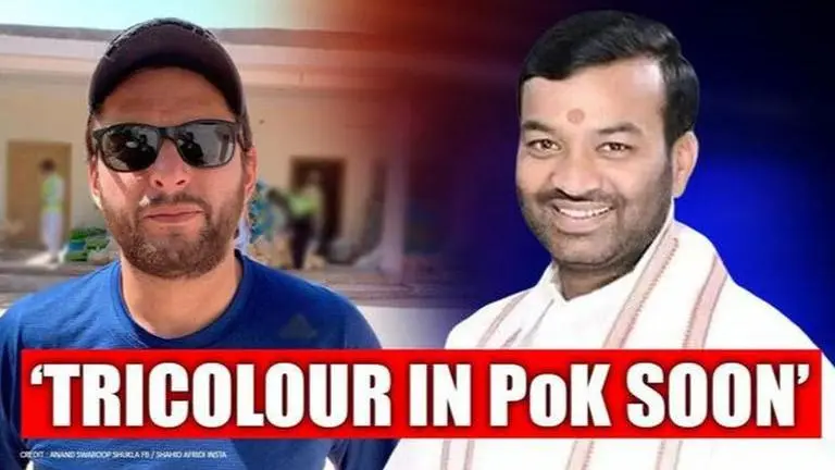 'Tricolour would be unfurled in PoK soon:' UP minister sends out message to Shahid Afridi Uttar Pradesh