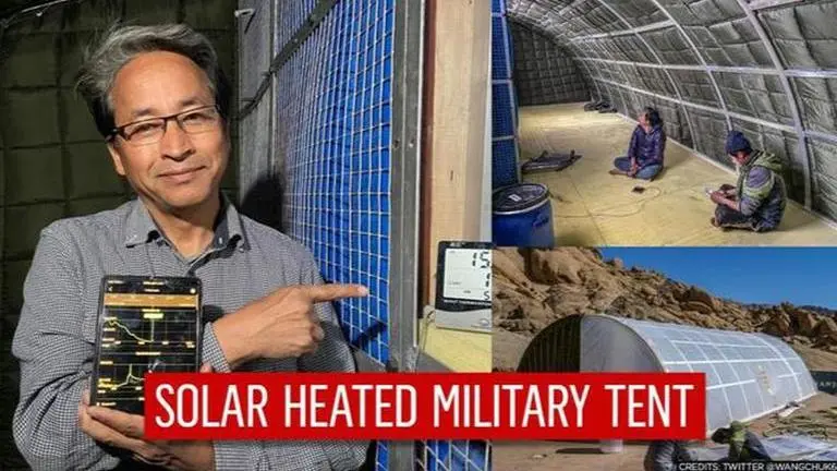 Sonam Wangchuk showcases solar-heated tent for Indian Army at Galwan; Here's what it does Wangchuk