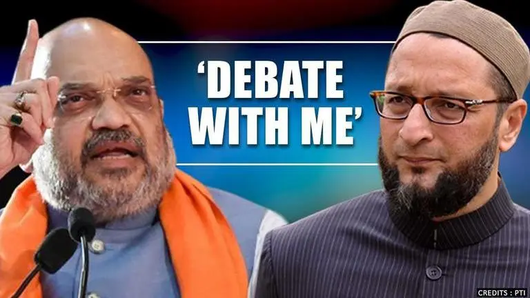Owaisi takes up Amit Shah's CAA-NRC challenge; says, 'Debate with a bearded man' Owaisi