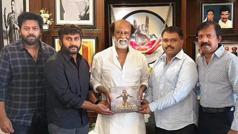 Rajinikanth unveils cover of MS Dhoni's mythological graphic novel 'Atharva: The Origin' rajinikanth