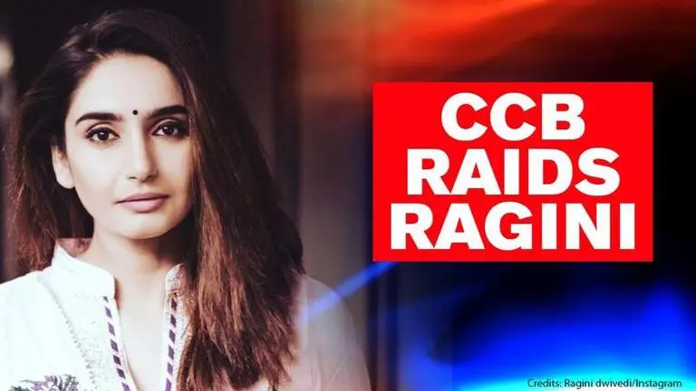 CCB raids Kannada actress Ragini's residence in Bengaluru to probe drug nexus Central Crime Branch