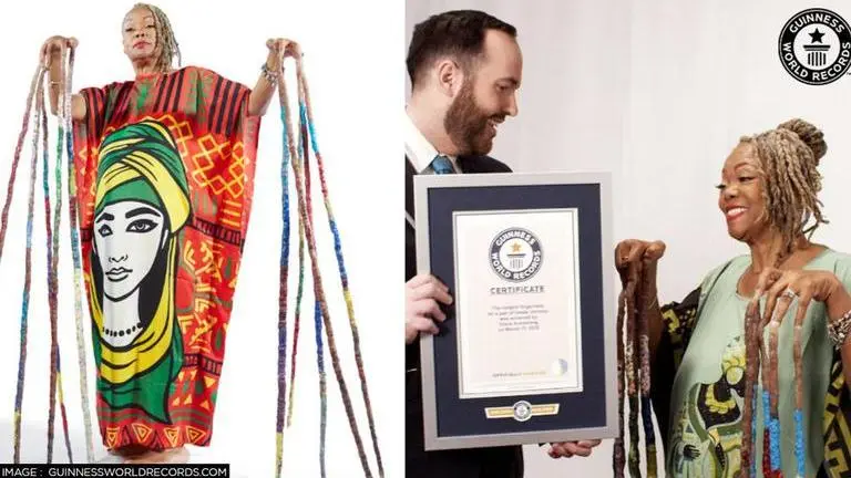 US woman breaks Guinness record for longest fingernails at a combined 42 feet US