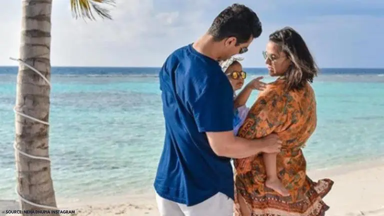 Neha Dhupia & Angad Bedi 'made good memories' in Maldives, latter says 'Until next time' Neha Dhupia and Angad Bedi
