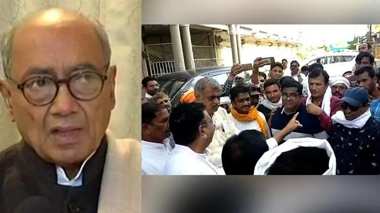 Khargone violence: Protests on arrival of Congress delegation; locals slam Digvijaya Singh Khargone violence