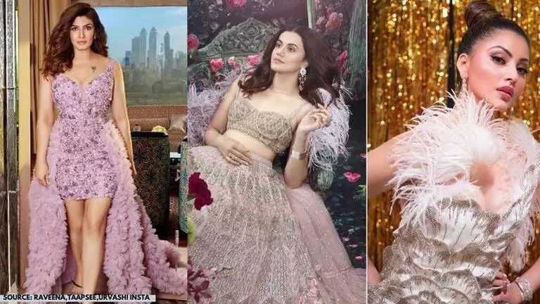 Raveena Tandon, Taapsee Pannu & Urvashi Rautela show how feathers can inspire your attire raveena tandon