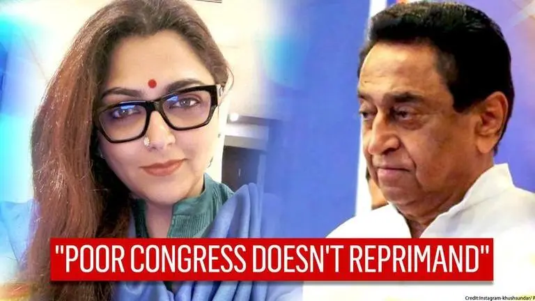 On Kamal Nath's 'item' jibe, Kushboo Sundar says controversy 'reaffirms' her Congress snub