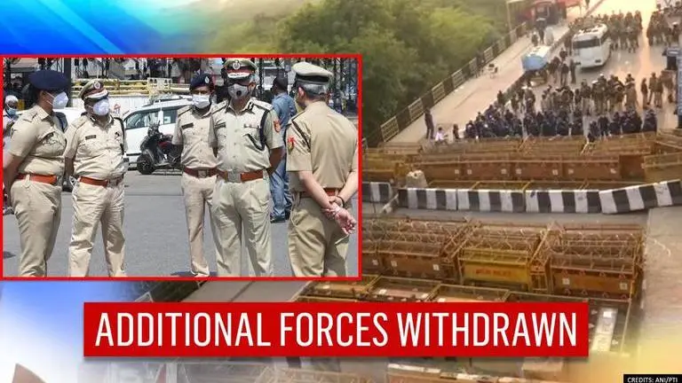 Farmers' protest: Delhi police withdraws additional troops from Singhu, Tikri and Ghazipur Delhi Police
