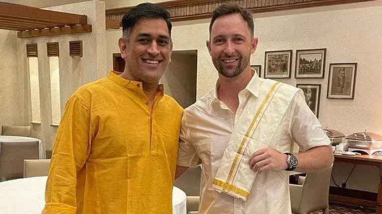 Devon Conway opens up on working with MS Dhoni at CSK, 'There's an aura around him' MS Dhoni and Devon Conway