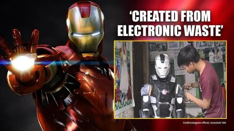 Manipur: 20-year-old Ningombam Prem creates 'Iron Man' armour out of electronic waste Manipur