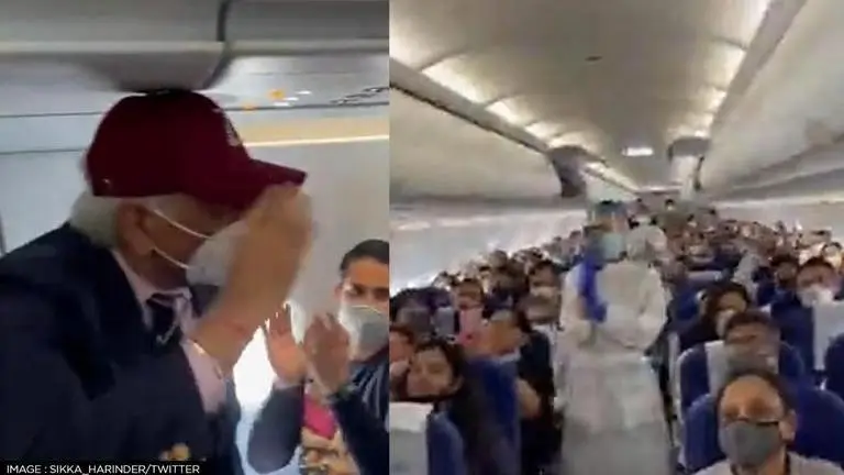 Cmde IJ Sharma Vir Charka recipient, receives warm welcome on IndiGo flight; Watch IJ Sharma