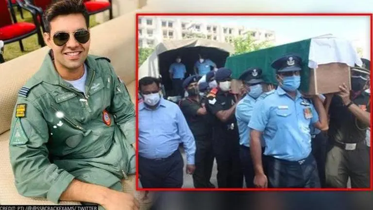 IAF pilot, killed in MiG-21 crash, cremated in his ancestral village in UP's Baghpat PTI/@SSBCRACKEXAMS/TWITTER