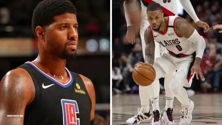 Damian Lillard, Paul George apologise to each other after feud takes personal turn damian lillard