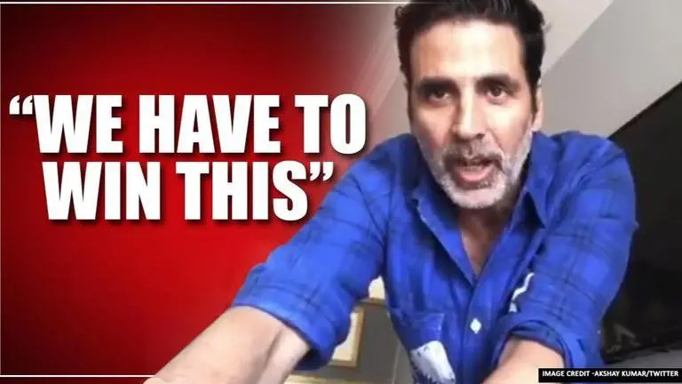 Watch: Akshay Kumar calls for social distancing, claims 'COVID is racing ahead of us' Akshay Kumar