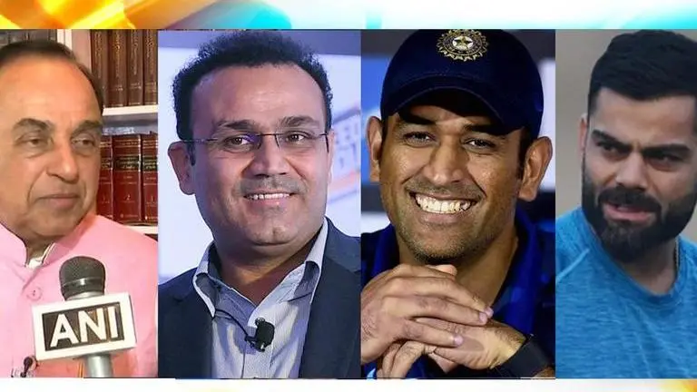 After Virat Kohli, Subramanian Swamy demands Bharat Ratna for Sehwag, Dhoni, Laxman Sehwag and Dhoni for Bharat Ratna