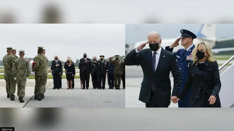 President Joe Biden pays respects to US troops killed in Kabul attack Joe Biden