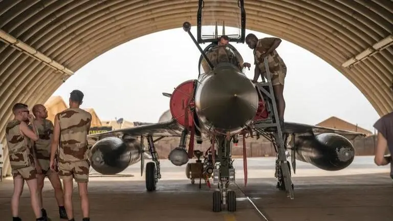 Niger junta blames France for amassing forces for military intervention after July coup French Air Force