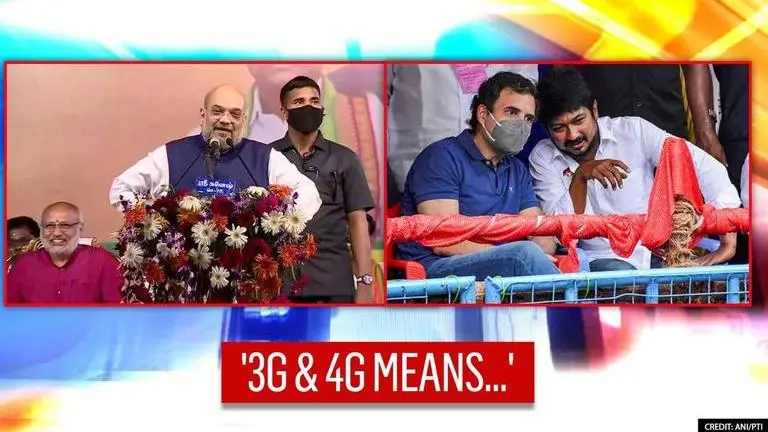 Amit Shah takes dig at DMK-Congress' nepotism; terms Gandhis & Karunanidhis '3G & 4G' Amit Shah