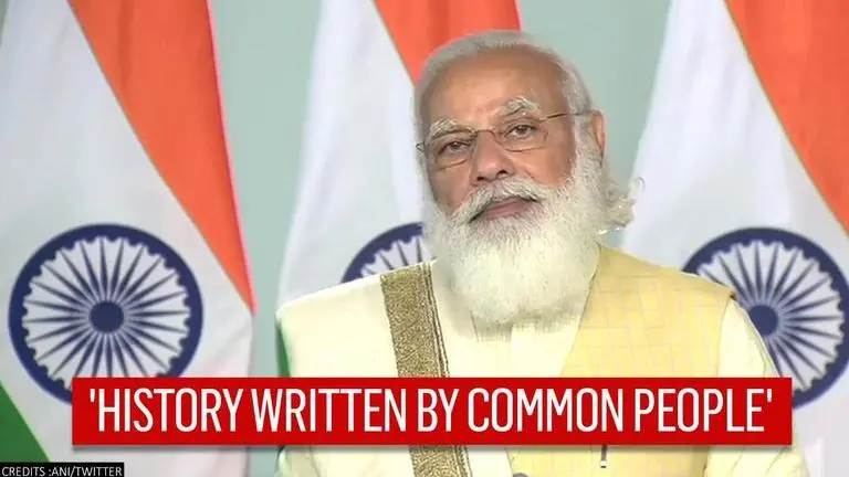 PM Modi: 'History not only written by those who enslaved India, but also common people' History not only by those who enslaved India, but common people's folk tales: PM Modi