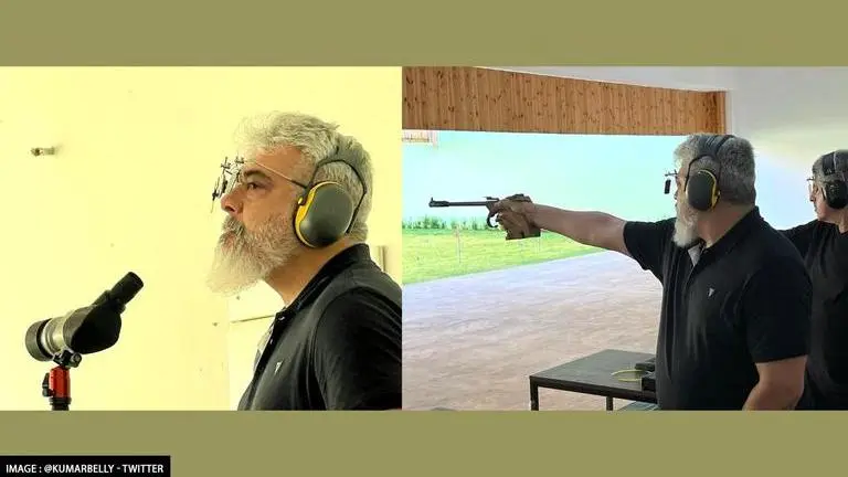 Ajith Kumar bags 6 medals including 4 gold at 47th Tamil Nadu State Shooting Championship Ajith Kumar