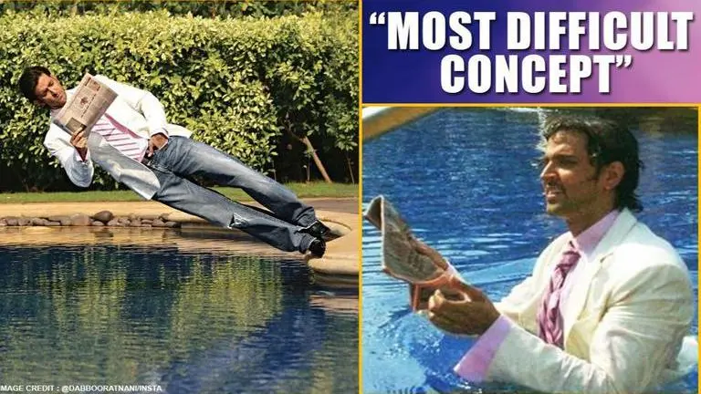 WATCH: Hrithik Roshan's free fall into pool with newspaper in hand; here's story behind it