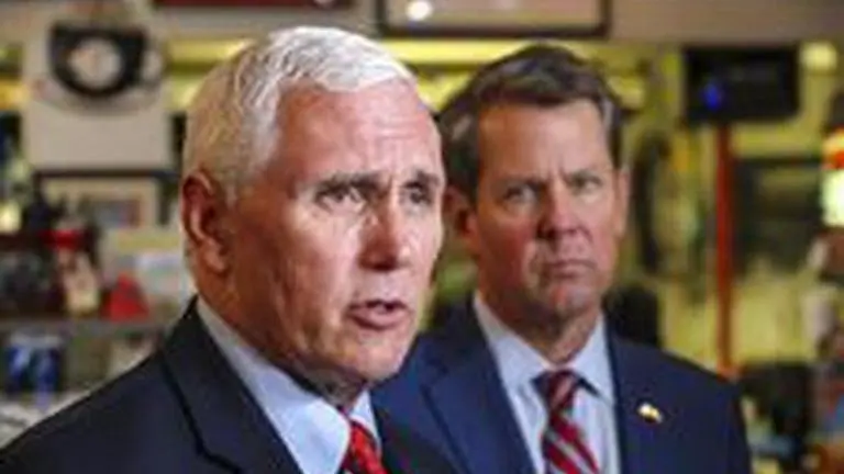 US: Pence hails Georgia for 'leading the way' on virus Pence hails Georgia for 'leading the way' on virus