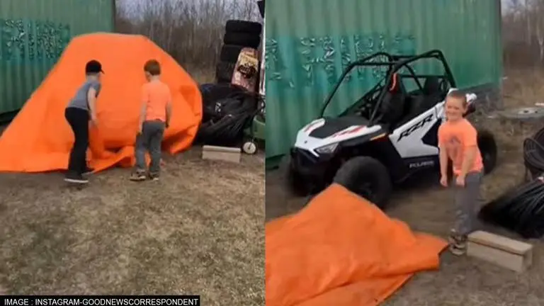Little boy's 'happy crying' after receiving surprise wins hearts on Internet; Watch Boy