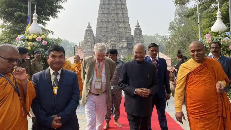 Ex-President Ram Nath Kovind inaugurates Tripitaka chanting ceremony in Bodh Gaya Ramnath Kovind