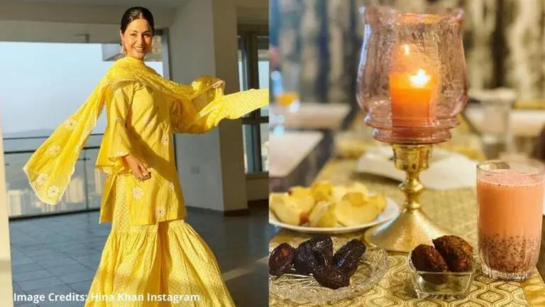 Hina Khan shows her fans how to make easy salad at home, watch video Hina Khan